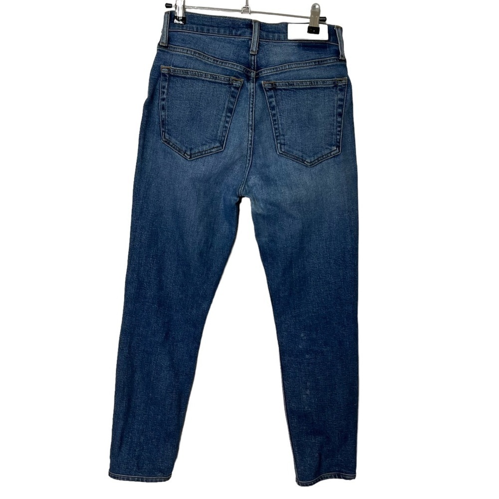 RE/DONE Originals Ankle Crop Jeans Women's 25 Mid70s Blue High Rise Vintage Slim - Picture 6 of 16
